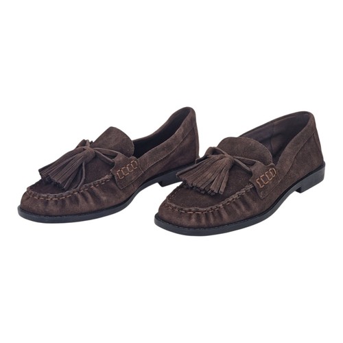 Dark brown suede - m&s, suede-style