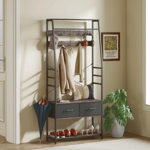 Coat rack with shoe storage - rack,