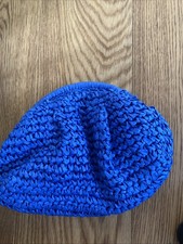 Cobalt Blue Raffia Clutch/crossbody Bag New Without Tags