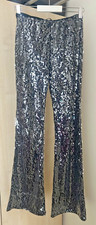 Zara silver-grey sequin mid