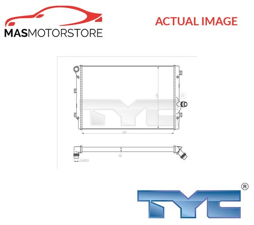 Engine cooling radiator tyc - engine,