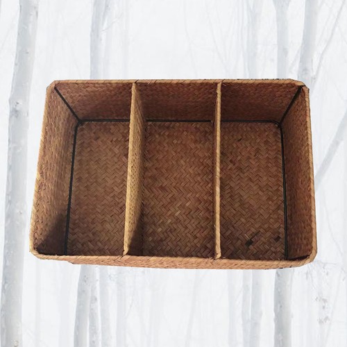 Seaweed woven basket large - seaweed,