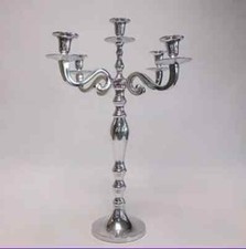 Silver  Candelabra 60cm - Wedding Event Table Centre Piece *FOR HIRE*