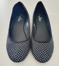 Bebo Ladies Studded Black Flat
