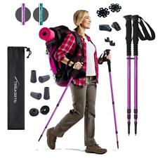 Trekrite Womens Walking Hiking Trekking Poles Sticks Purple with Antishock Pair