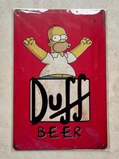 Duff beer metal plaque sign - plaque,