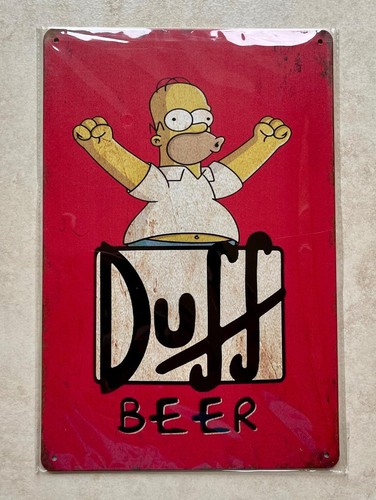 Duff beer metal plaque sign - duff,