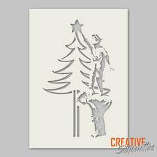 Banksy Christmas Stencil -- Multiple SIzes -- Premium Mylar