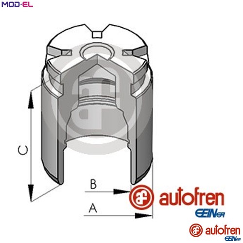 Piston brake caliper d025124 - brake,