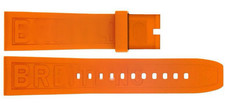 BREITLING 24MM Diver Pro Orange Rubber Strap  (No Buckle)