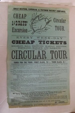 GW  Cambrian & Festiniog rlys. Large Handbill/Poster bala.  Barmouth festinog