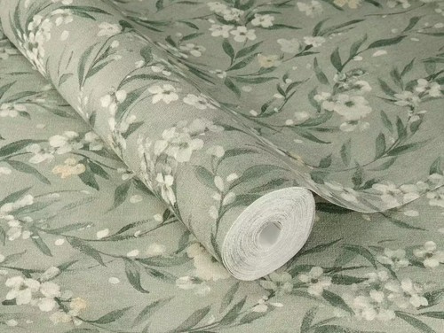Rasch non woven - non-woven, cherry