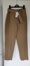 Camel Color Tapered Trousers