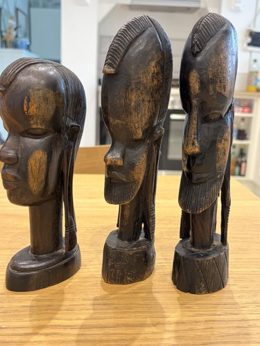 Trio vintage african - african, wood
