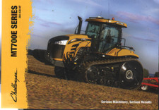 AGCO Challenger "MT700E Series" 384-438hp Tracked Tractor Brochure Leaflet