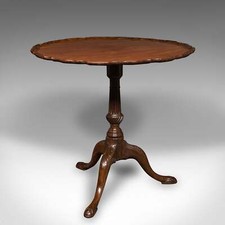 Antique Pie Crust Lamp Table
