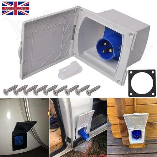 Mains hook inlet socket - up,