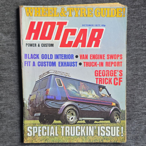 Hot car magazine october - magazine, 1977