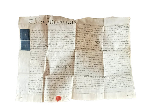Regency vellum indenture - regency,