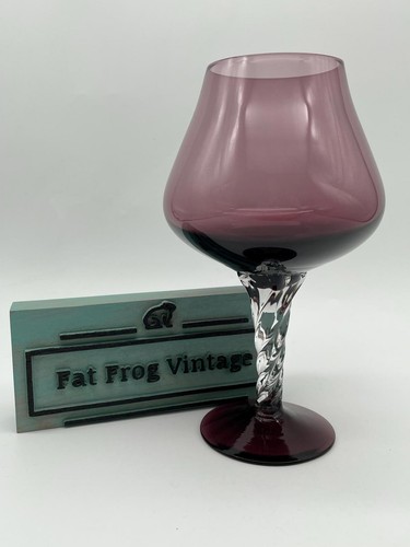 Vintage glass vase brandy - vintage,