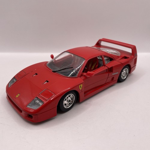 Burago ferrari f40 1987 red - f40,