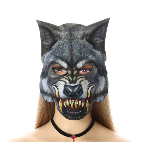 Wolf head cosplay mask - wolf,