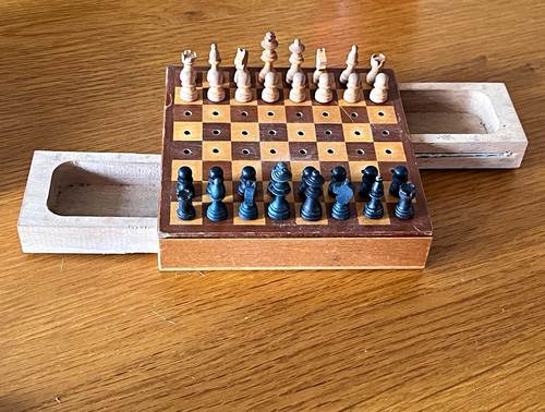 Vintage travel pocket wooden - travel,