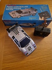 Vintage Radio Shack Radio Controled Lamborghini Remote Control Car Boxed 