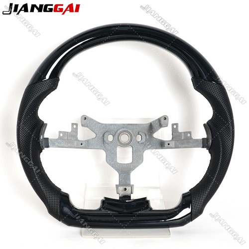 Piano black leather steering - piano,