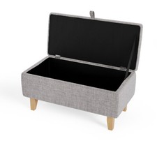 Linen storage ottoman pouffe - storage,