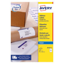 Avery (PACK OF 350) Inkjet Address Labels 14 Per Sheet White J8163-25 *FREE DEL*