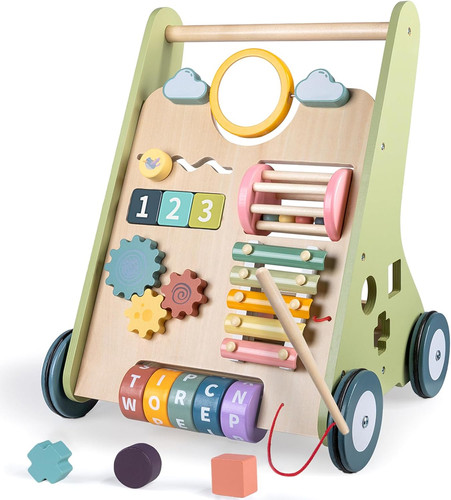 Wooden baby push walker with - baby,