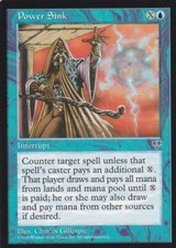 MTG Magic the Gathering 4x Power Sink Mirage Blue Interrupt Near Mint Condition