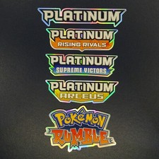 Pokemon Binder Stickers - All Platinum Series Sets - Inc Set Symbol - You Choose
