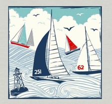 Fabric Picture Panel Sailing