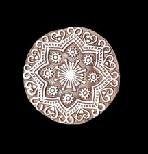 Indian Wood Printing Block -