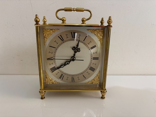 Estyma quartz brass clock - quartz,
