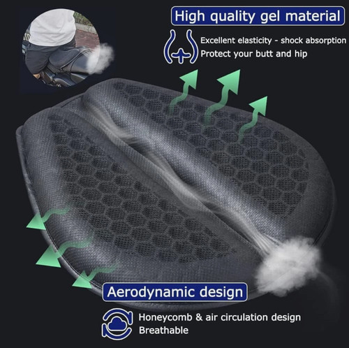 Breathable gel motorcycle seat - motorcycle,