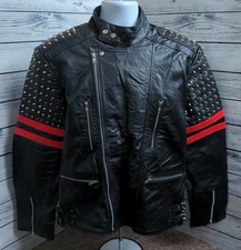 Genuine Leather Studded Cross