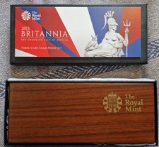The 2013 Britannia Collection Three Coin Gold Proof Set - Limited Edition - MiB