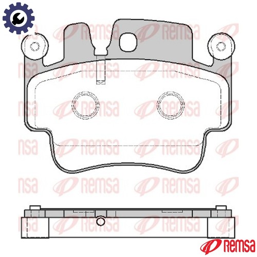Brake pad set disc - pad,