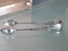 Antique c1901 Art Nouveau Silver Plated Sugar Tongs.Reg Design 376274.