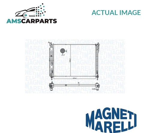 Engine cooling radiator - engine,