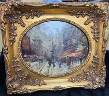  Carvers & Gilders Ornate Giltwood Baroque Style Frame - Parisian Street Print