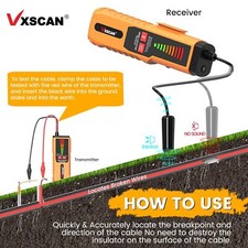 VXSCAN F04 Underground Cable Wire Tracker Cable Non-Destructive Locator Tester