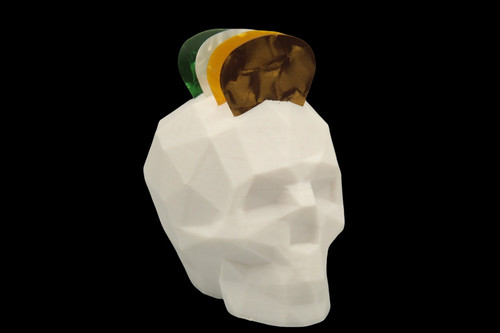 Skull guitar pick holders - 2x,