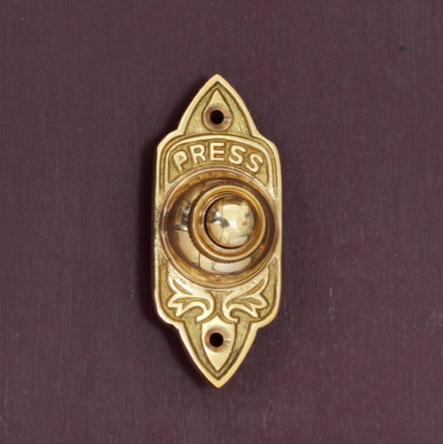 Solid brass wired doorbell - solid,