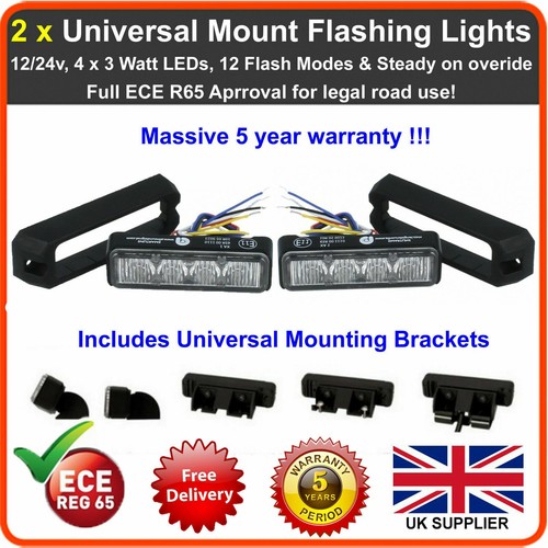 4led 12v 24v amber strobe - 2,