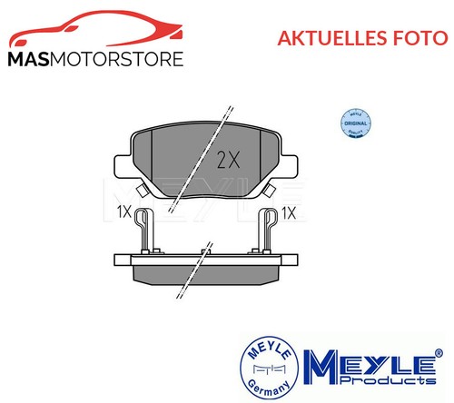 Set brake pads - pads, rear