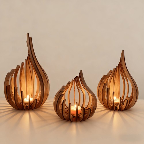 Pack large wooden - large,